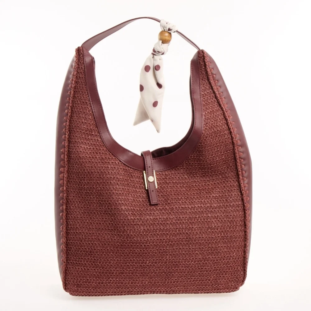 NEW Steve Madden Straw Hobo Handbag